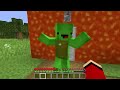 JJ vs Mikey Family DIAMOND PIT vs EMERALD PIT Battle in Minecraft Challenge - Maizen JJ and Mikey