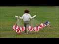 Launch of model rockets at Summer Camp Lísek in South Bohemia