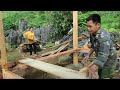 Build a new wooden house, frame and assemble the roof. Part 3