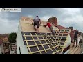 How to Build a Roof? Construction Time Lapse