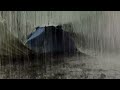Wonderful Deep Sleep on Rainy Night | Heavy Pouring Rain on Tent & Loud Thunder Sounds | White Noise