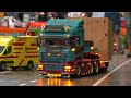 AMAZING RC CONSTRUCTION MACHINES WORKING HARD - MB ACTROS OFF ROAD - RC WHEEL LOADER