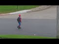 Spider-Man waits for school bus