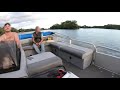 Pontoon Boat on the River