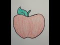 Apple drawing for kids/Easy drawing for beginners/kids simple drawing.