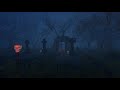 Spooky Halloween Atmosphere - Cemetery Sounds in Haunted Forest