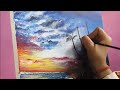 Beach Acrylic Painting for Beginners | Beach and Sunset Canvas Painting |Full Tutorial | SuhArtistry
