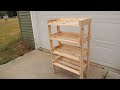 Building A DIY Shoe Rack Out Of 1x3's!