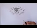 How to draw an eye/eyes easy step by step for beginners Eye drawing easy tutorial with pencil basics