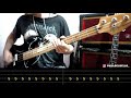 Weezer - Buddy Holly / bass cover / playalong with TAB