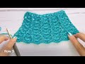 CLAM TOP CROCHET TUTORIAL with translations