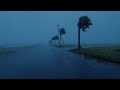 Huricane, Strong Wind,  Heavy Rain And Rolling Thunder Sounds - Rain Sounds For Sleeping
