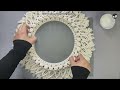 DIY Macrame Mirror Using Leaves Pattern | Macrame Mirror Tutorial