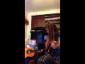 My 2 year old son and I playing guitar