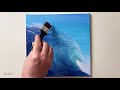 Ocean Wave Painting / Acrylic Painting for Beginners / Step by Step #84