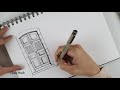 Pen & Ink Urban Sketching Series | Vintage Doors | Draw with me