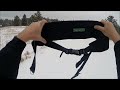 Dog Skijoring -- Border Collie -- Harness/Gear Demo -- Wet Untracked Snow -- Outdoor Exercise