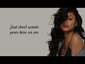 Ann Marie - Don't Waste Your Time (Lyrics)