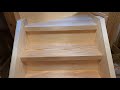 Japanese woodworking - Straight Staircase Installation