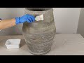 How to Make a Large Elegant Rustic-Style Vase. Subtitled Tutorial.