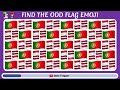 Find The ODD One Out - Flag Emoji Edition 🤔❓💡🎯 | 20 Epic Levels Quiz