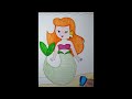 How to draw a Ariel (The little Mermaid), if you are not an artist DIY Teach children to draw