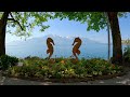 Montreux Spring Walk, most beautiful promenade walk in Switzerland, Montreux Switzerland 4K