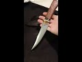 Hand forged gents bowie file knife