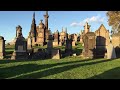 Exploring the Glasgow Necropolis.