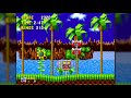 Sonic The Hedgehog - Green Hill Zone Act 1 - Sega Mega Drive / Genesis - 1080p, 60fps