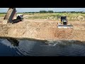 Ep.9 Wow! Excellent Work Strong SHANTUI DH17 C3 Dozer Moving Soil In Water Land Fill & Resize Road