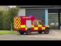 Cleveland Fire & Rescue  / Line Rescue /  Mock Response / Scania Fire Truck & Land Rover Defender