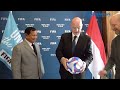 Dapat Tantangan dari Presiden FIFA, Prabowo Berhasil Cetak Gol