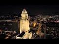 Fly Through Downtown Los Angeles at Night | 4K Drone Video (Wilshire, US Bank, Crypto.com, Streets)