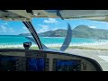 Landing at St.Barth with Cessna Caravan St.Barth Commuter