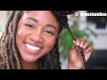 Most Natural $16 Faux Locs (NO Cornrows- on Dark Hair)| Protect Style for Natural Curly Hair