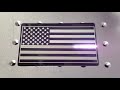 Laser Engraving American Flag