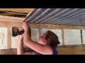 Installing Shop Walls and Ceiling