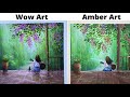 WOW ART Girl in Rain | PAINTING of GIRL in Rain TUTORIAL |  | Painting of Girl Sitting Alone in Rain