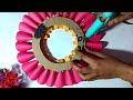 DIY Beautiful Paper Flower Wall Hanging Craft Idea | Best Wall Decor Idea |