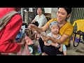 Journey to find relatives for the baby: Harvesting Rose apples and selling them at the market