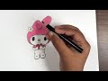How to Draw My Melody Easy I Sanrio Characters I Step-by-Step Tutorial