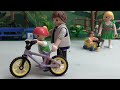Playmobil Familie Hauser - Anna lernt Radfahren - Geschichte mit Anna und Lena