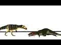 real life carcharodontosaurus vs monster resurrected carcharodontosaurus