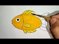 Fish drawings, Drawing for kids, How to draw a fish?,  #kids #drawing #art
