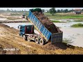 WTF! Construction vs Life Skills Full Process Bulldozer Building Boreder Road Base KOMATSU D61PX