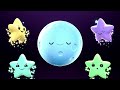 Hey Bear Sensory - Mindful Moon and Sleepy Stars- Extended Version -Soft Colours - Wind Down Video