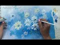 Painting Easy Flowers with Acrylic / I explain step by step how to do it