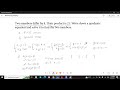 Word problem with quadratic equation