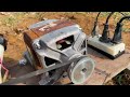 I make 220v electric Generator from a broken Washing Machine motor